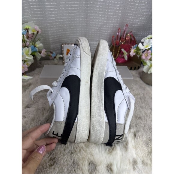 (E2) Nike Blazer Low 77 Jumbo White Black Sail - Men\'s Sz 7.5QQ (DN2158-101) main image 3